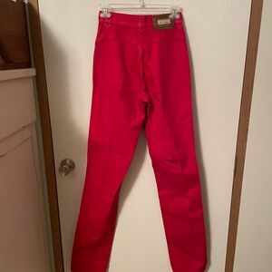 VINTAGE Lawman Western Red High Rise Jeans - Size 3 x 37" Inseam - RARE TALL